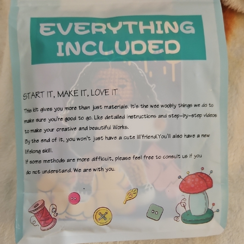 Crochet Beginner Kit with Yarn and Tools - Picture 3 of 3